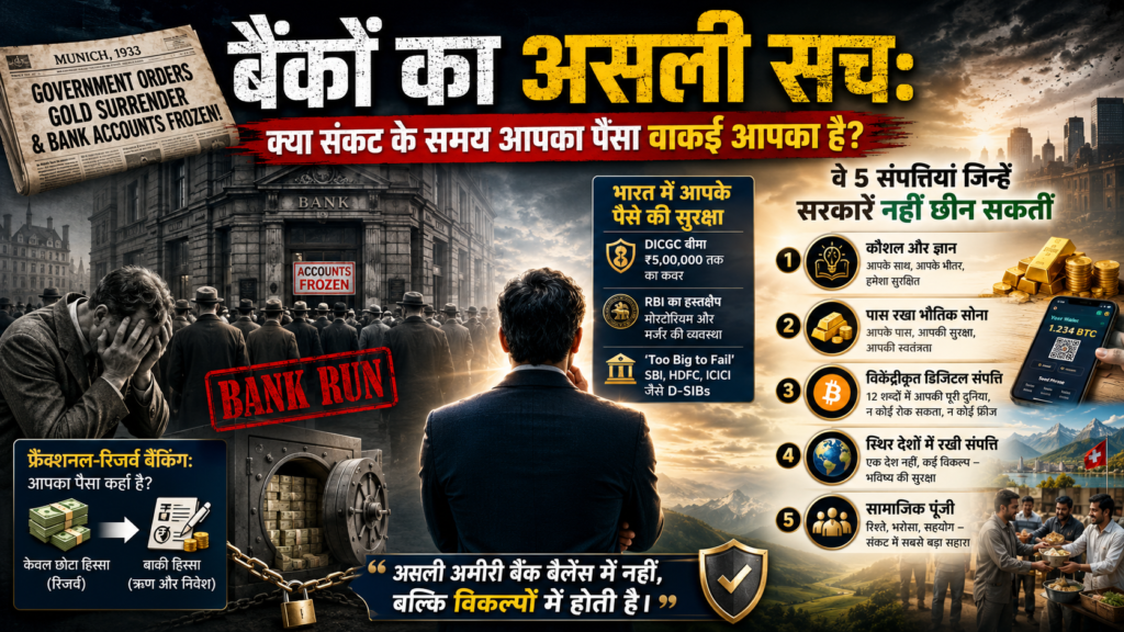बैंकों का असली सच: क्या संकट के समय आपका पैसा वाकई आपका है?